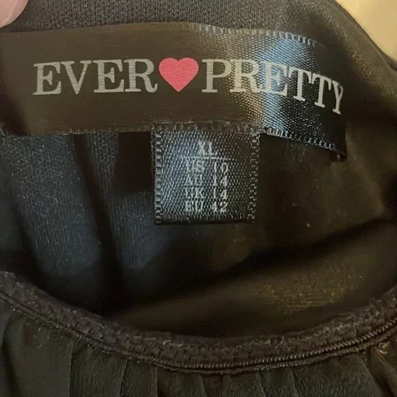 Ever Pretty Black Long Dress Size:10 - Picture 3 of 3